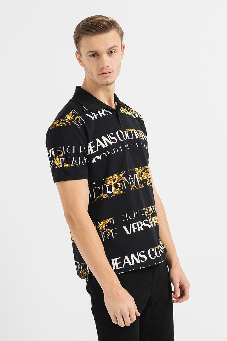 Versace Jeans Couture Tricou polo cu model baroc - Pled.ro