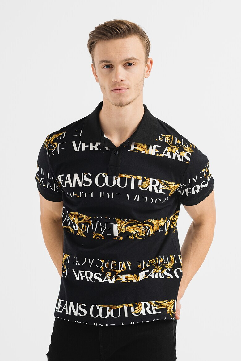 Versace Jeans Couture Tricou polo cu model baroc - Pled.ro