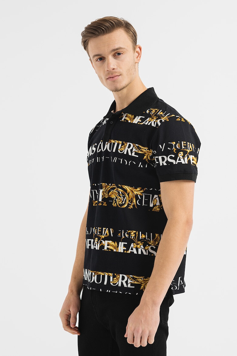 Versace Jeans Couture Tricou polo cu model baroc - Pled.ro