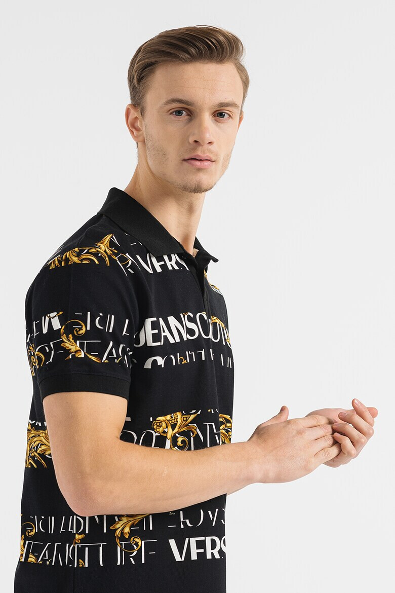 Versace Jeans Couture Tricou polo cu model baroc - Pled.ro