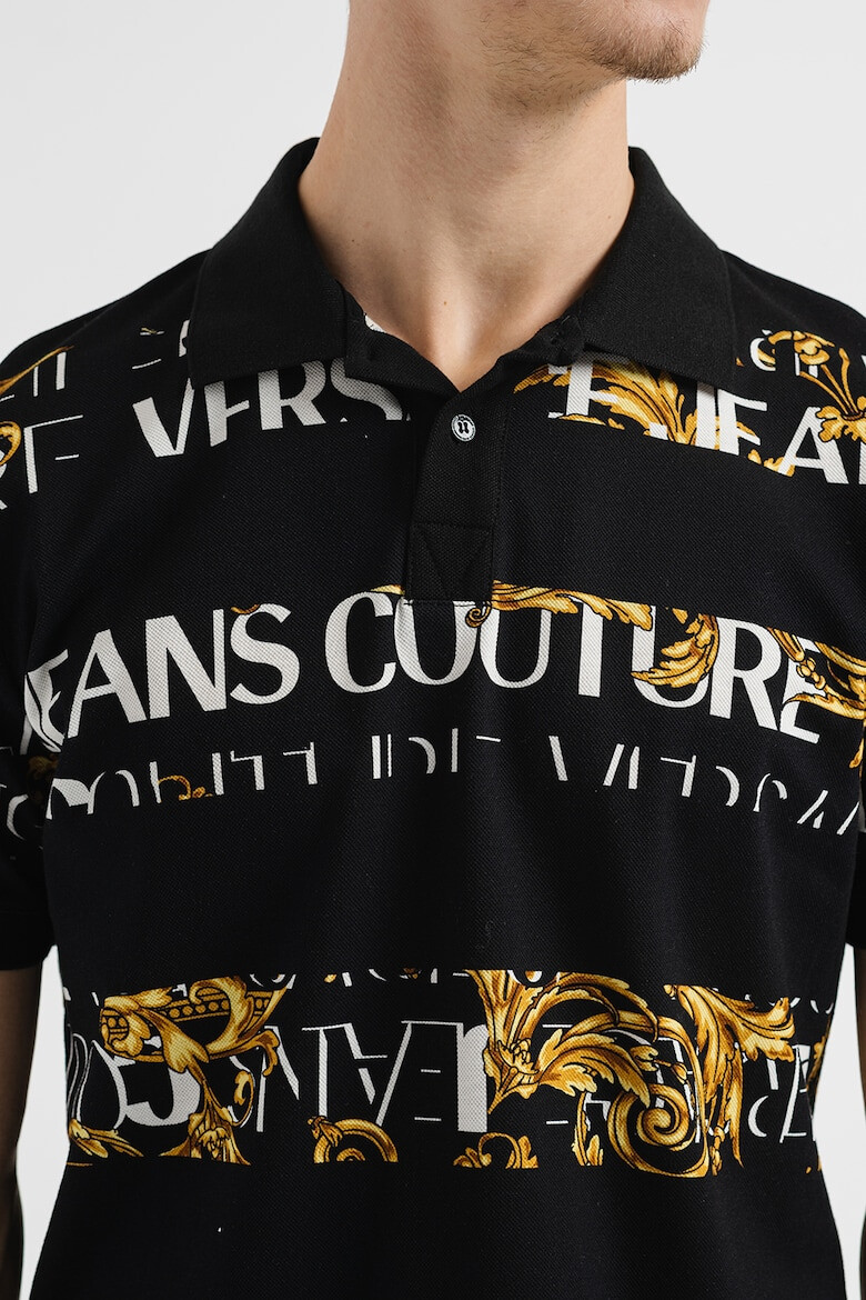 Versace Jeans Couture Tricou polo cu model baroc - Pled.ro