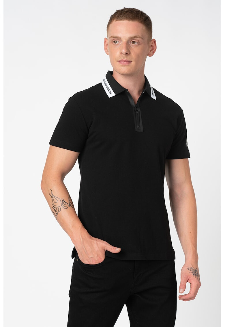 Versace Jeans Couture Tricou polo slim fit cu detalii contrastante - Pled.ro