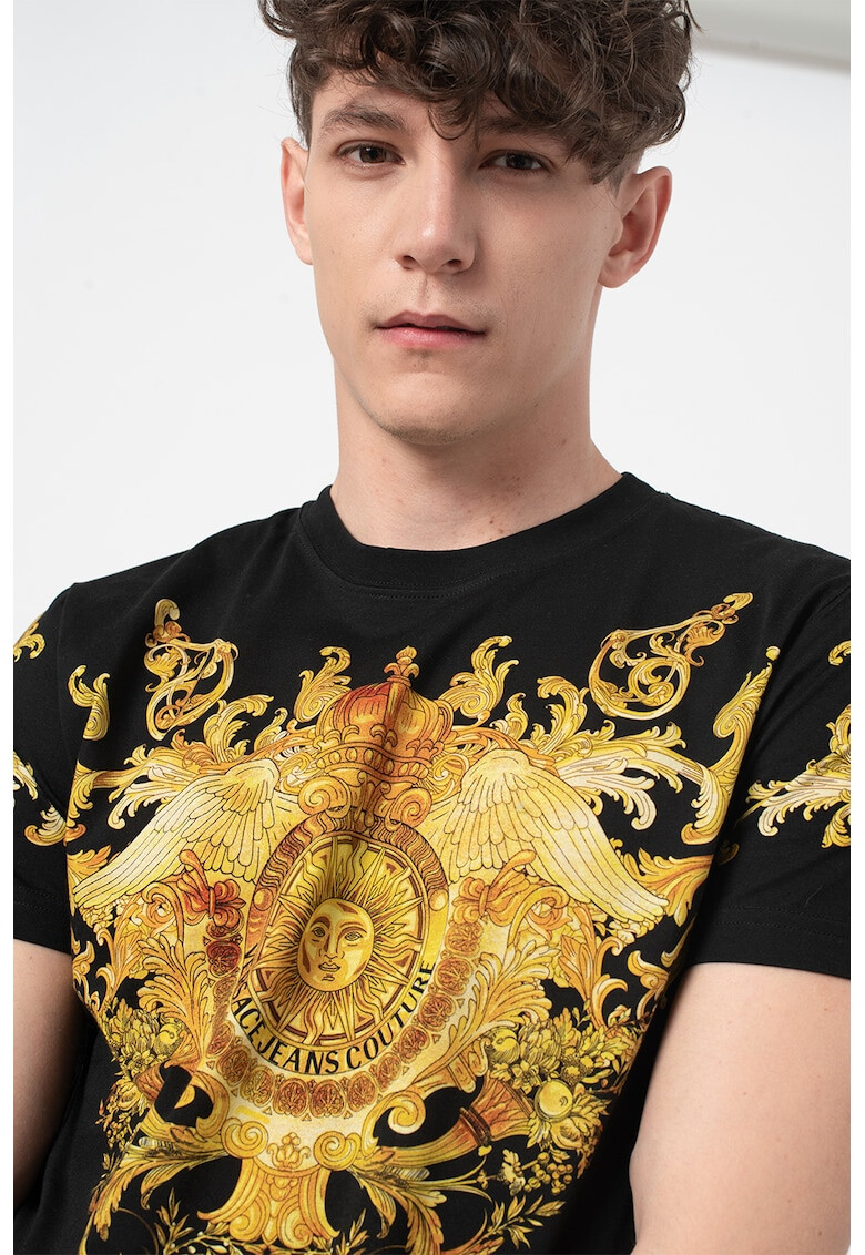 Versace Jeans Couture Tricou slim fit cu model baroque - Pled.ro