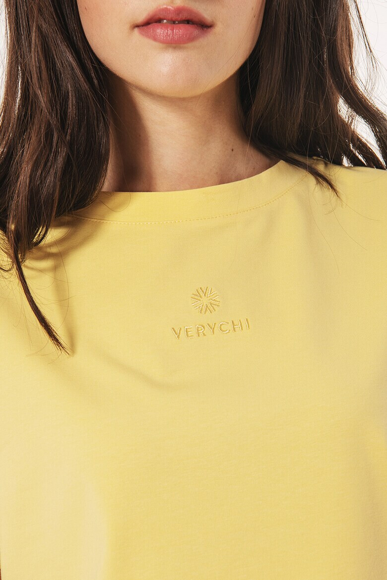 VERYCHI Tricou din bumbac cu detaliu logo - Pled.ro