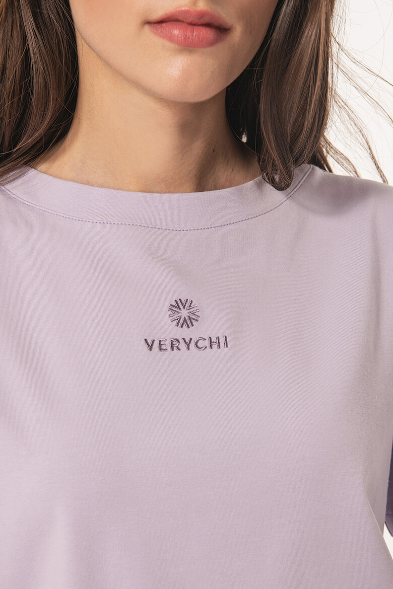 VERYCHI Tricou din bumbac cu detaliu logo - Pled.ro