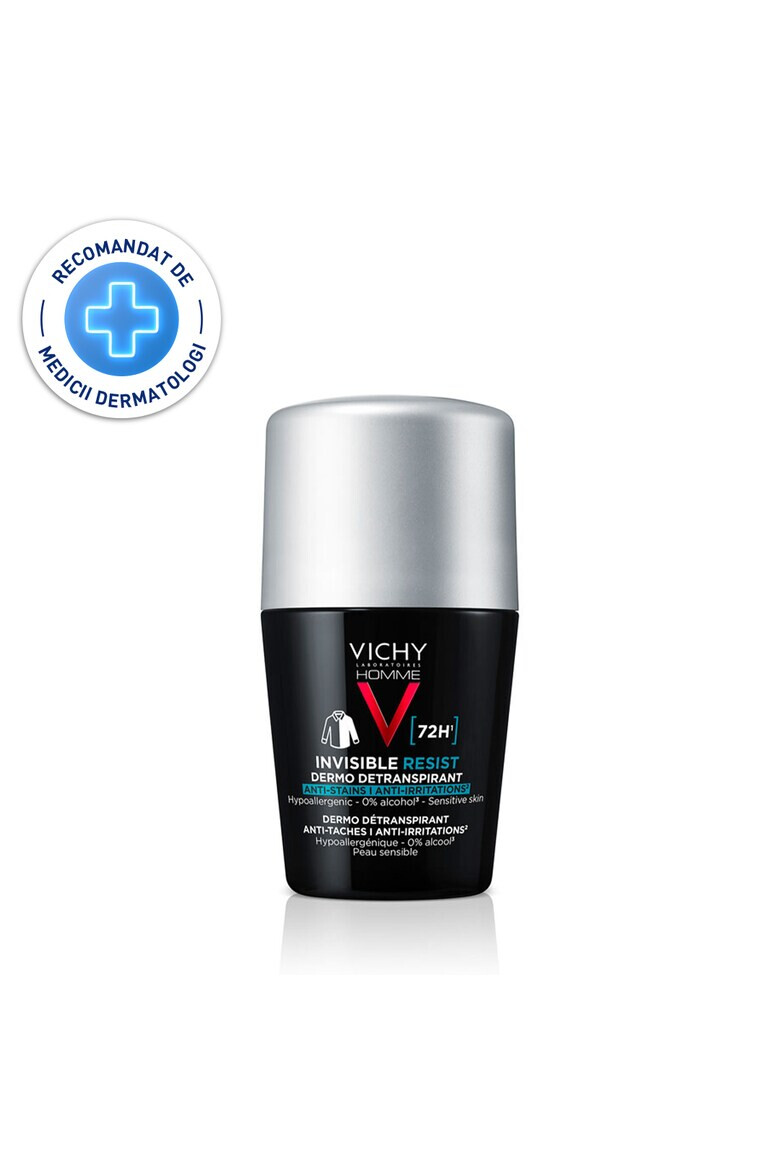 Vichy Deodorant roll-on antiperspirant 72H pentru barbati Homme anti-urme si anti-iritatii​ 50 ml - Pled.ro