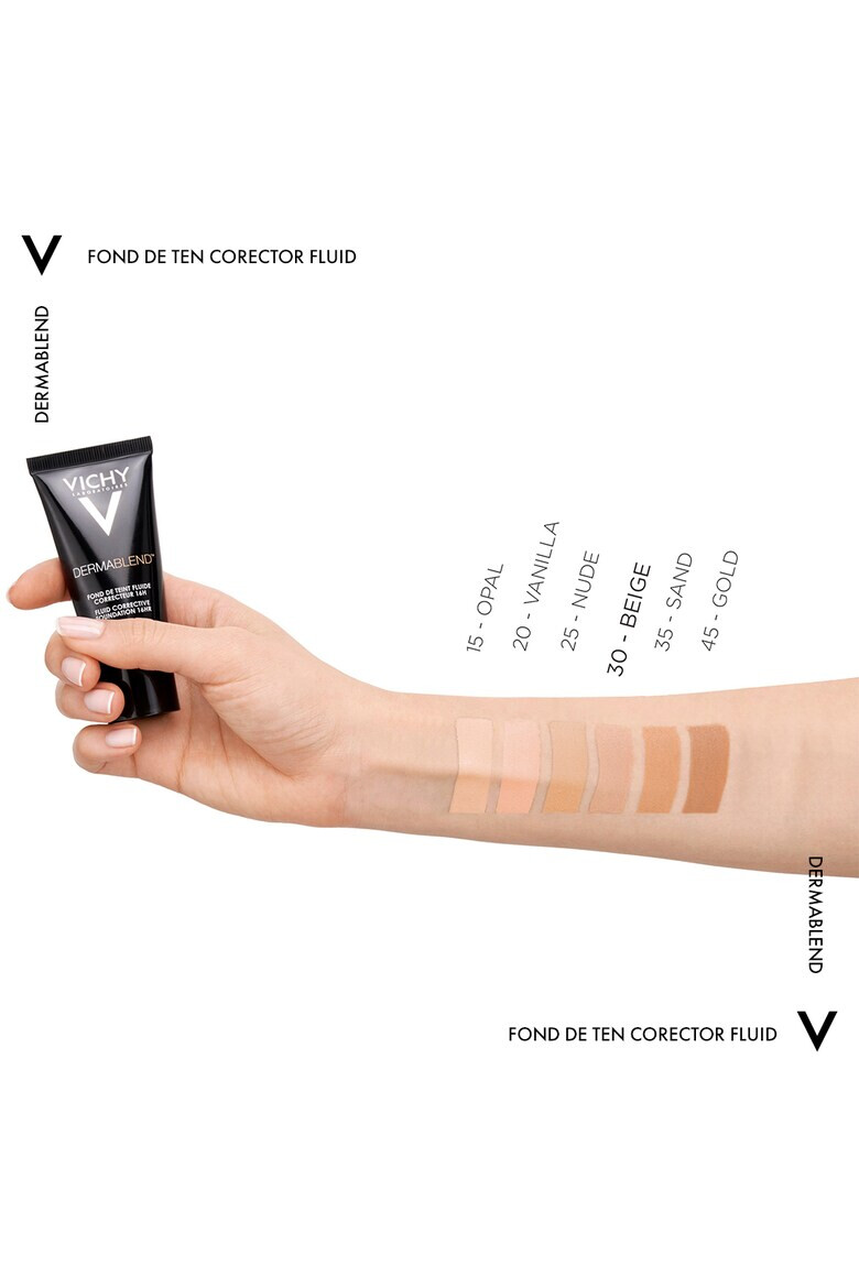 Vichy Fond de ten corector Dermablend 16H 25 Nude SPF - Pled.ro