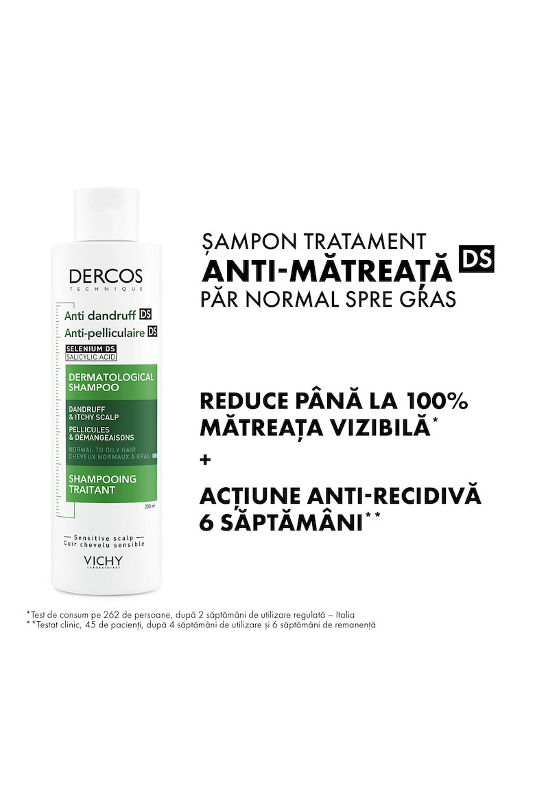 Vichy Sampon anti-matreata Dercos pentru par 200 ml - Pled.ro