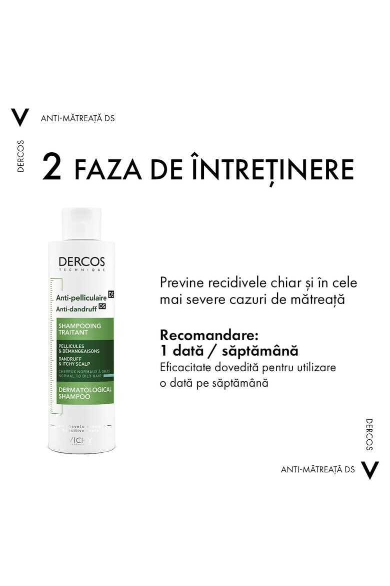 Vichy Sampon anti-matreata Dercos pentru par 200 ml - Pled.ro