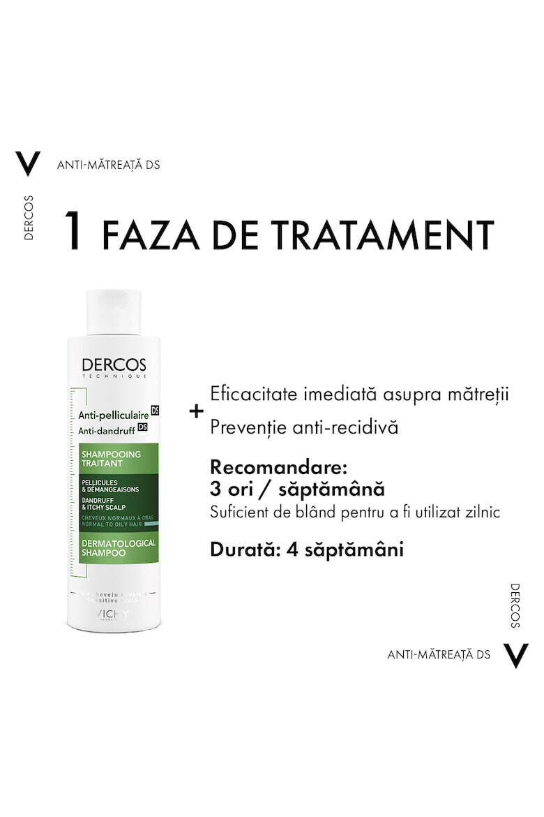 Vichy Sampon anti-matreata Dercos pentru par 200 ml - Pled.ro