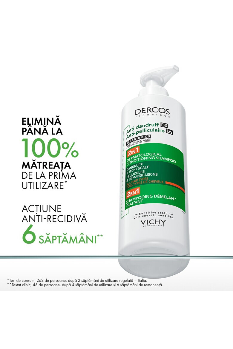 Vichy Sampon si balsam 2 in 1 anti-matreata Dercos pentru toate tipurile de par - Pled.ro