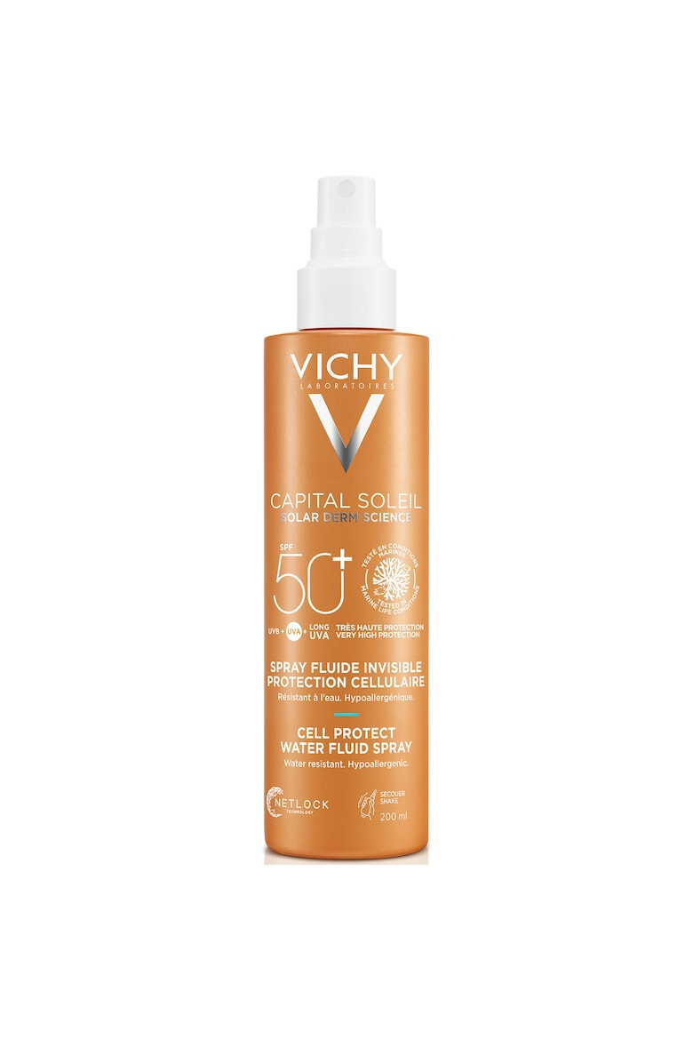 Vichy Spray fluid invizibil protectie solara pentru corp SPF 50+ Capital Soleil Cell Protect 200ml - Pled.ro