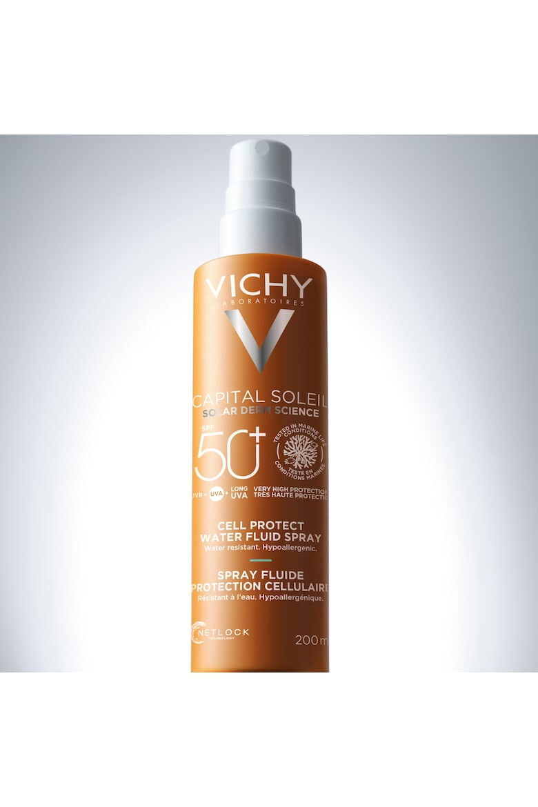 Vichy Spray fluid invizibil protectie solara pentru corp SPF 50+ Capital Soleil Cell Protect 200ml - Pled.ro