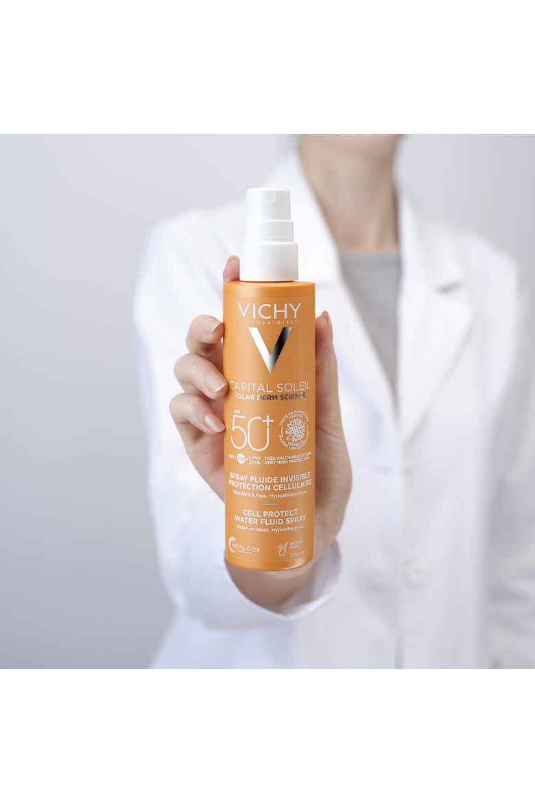 Vichy Spray fluid invizibil protectie solara pentru corp SPF 50+ Capital Soleil Cell Protect 200ml - Pled.ro