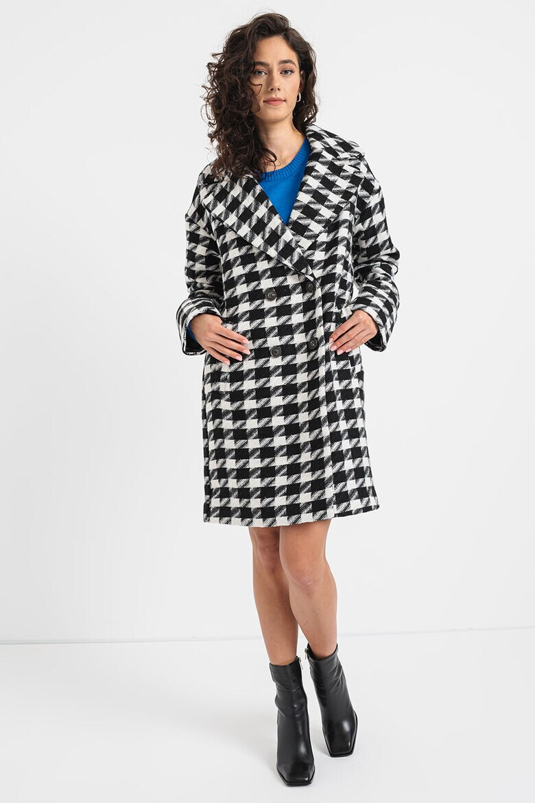 Vila Palton cu model houndstooth - Pled.ro