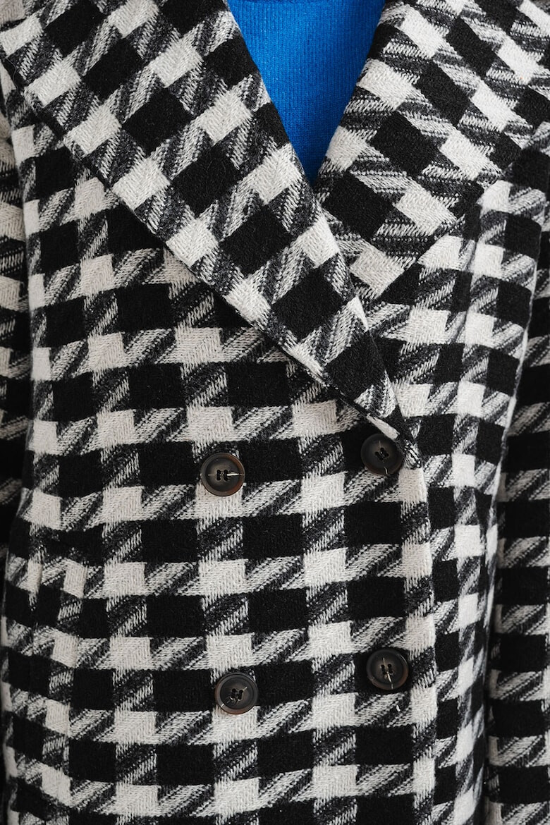 Vila Palton cu model houndstooth - Pled.ro