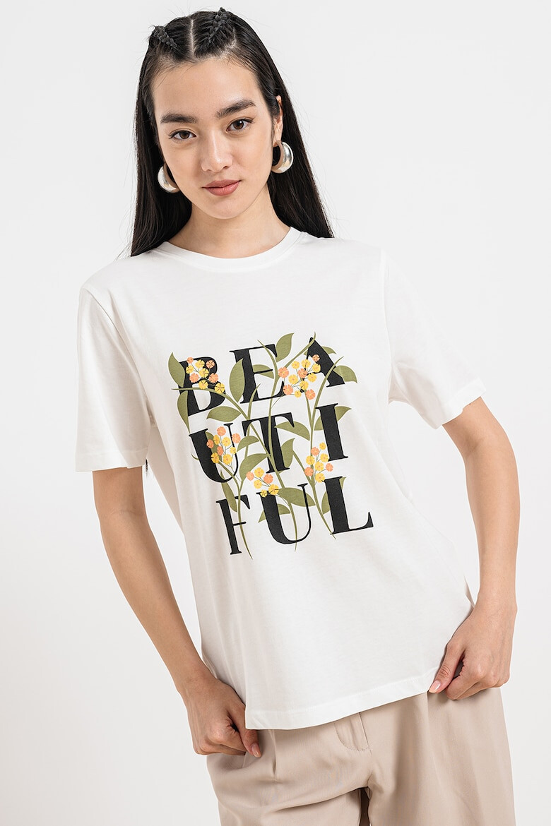 Vila Tricou de bumbac organic cu model Bil - Pled.ro