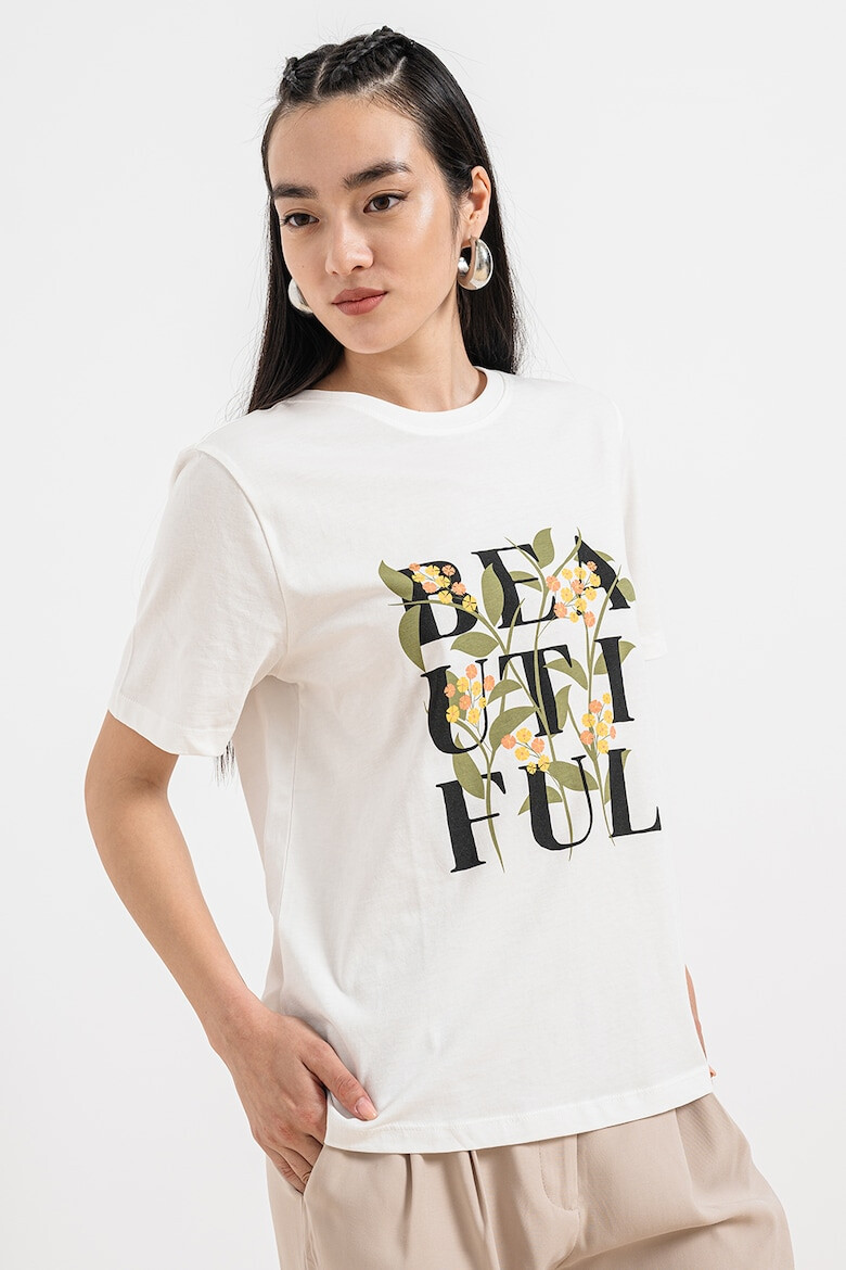 Vila Tricou de bumbac organic cu model Bil - Pled.ro