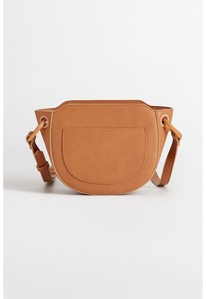 VIOLETA BY MANGO Geanta crossbody de piele ecologica Ring - Pled.ro