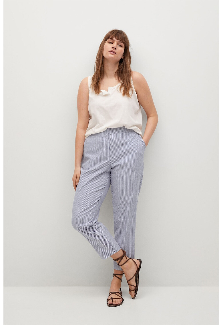 VIOLETA BY MANGO Pantaloni chino crop in dungi Coli - Pled.ro