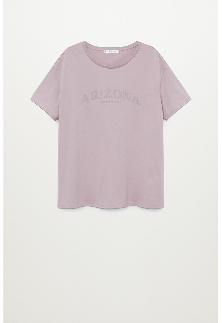 VIOLETA BY MANGO Tricou din bumbac organic Arizona - Pled.ro