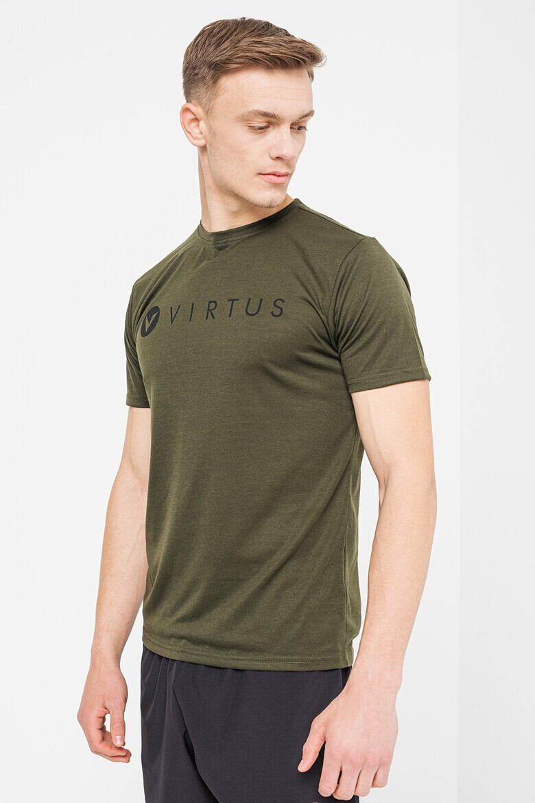 Virtus Tricou cu decolteu la baza gatului si imprimeu logo pentru antrenament Edwardo - Pled.ro