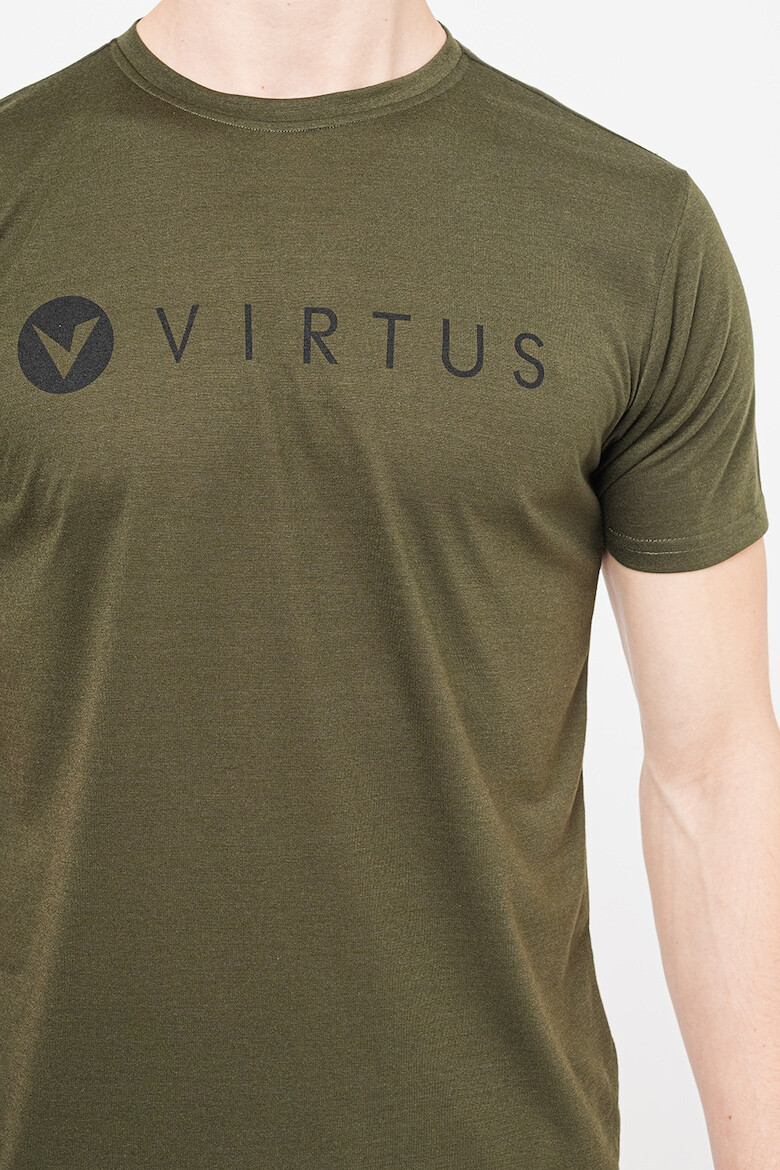 Virtus Tricou cu decolteu la baza gatului si imprimeu logo pentru antrenament Edwardo - Pled.ro