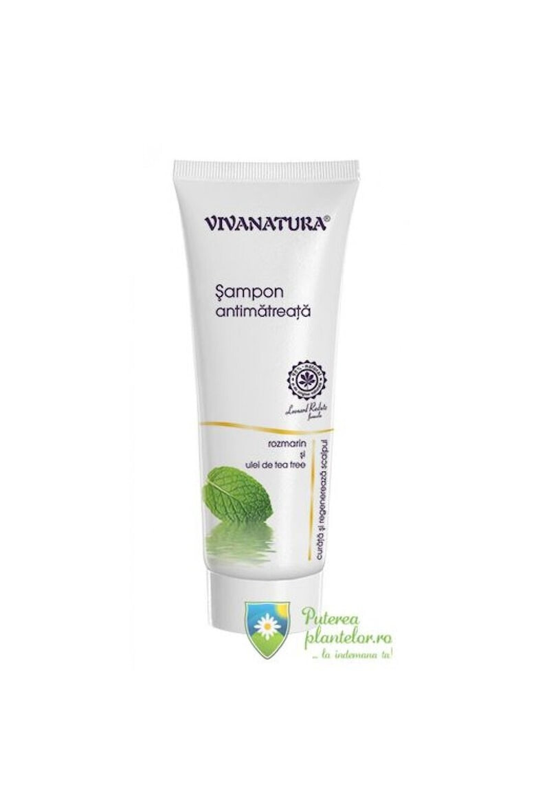 VivaNatura Sampon antimatreata cu argan rozmarin si tea tree 250 ml - Pled.ro