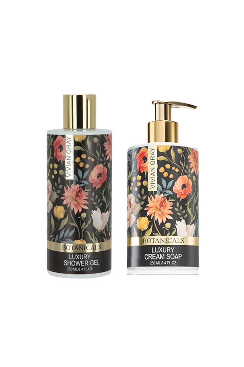 Vivian Gray Set cadou Sweetheart's Sapun Lichid Botanicals 250 ml Gel de dus Botanicals 250 ml Cutie cu trandafiri sapun - Pled.ro