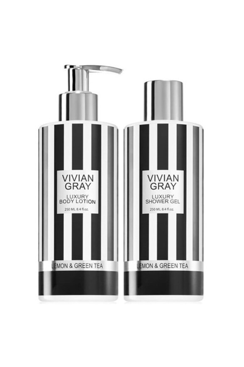 Vivian Gray Set Lotiune de corp Lemon & Green Tea Unisex 250 ml + Gel de dus 250 ml - Pled.ro