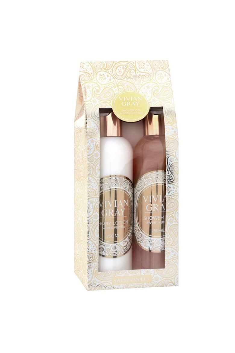 Vivian Gray Set Lotiune de corp Romance Vanilla & Patchouli Unisex 250 ml + Gel de dus 250 ml - Pled.ro