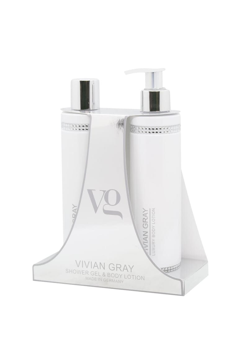 Vivian Gray Set Lotiune de corp White Crystals Unisex 250 ml + Gel de dus 250 ml - Pled.ro