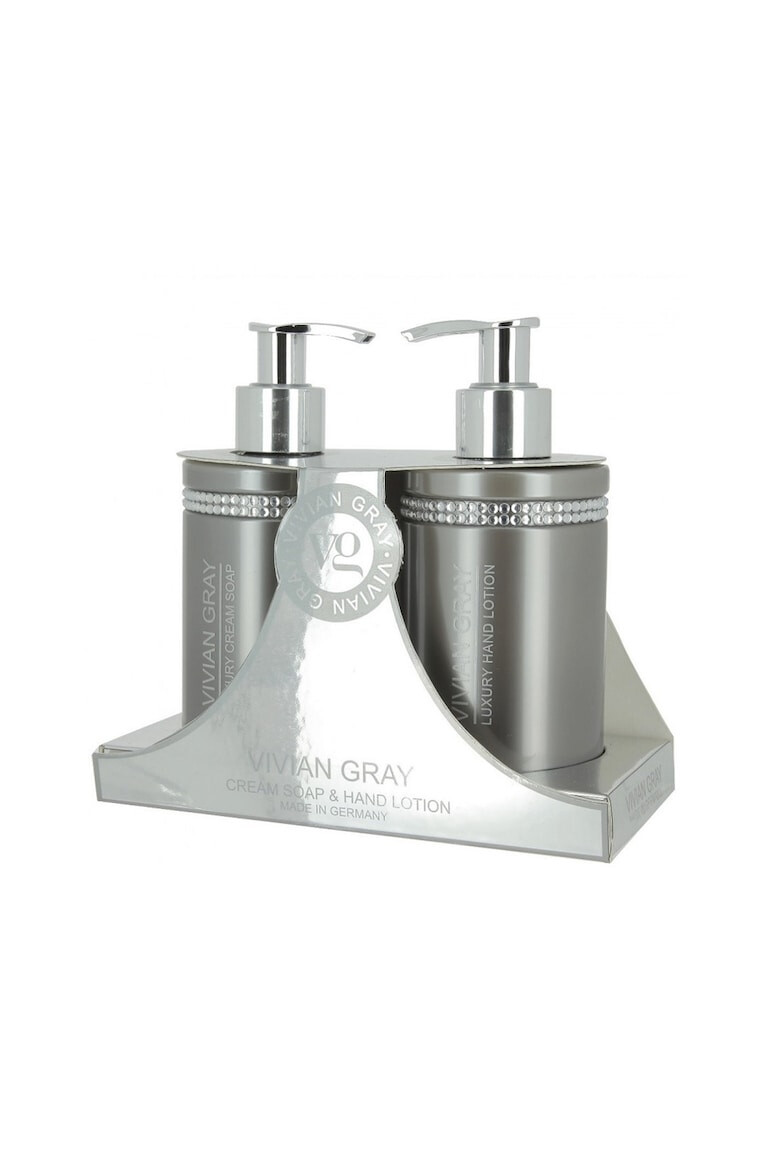 Vivian Gray Set Sapun lichid Crystals Gray Unisex 250 ml + Crema de maini 250 ml - Pled.ro