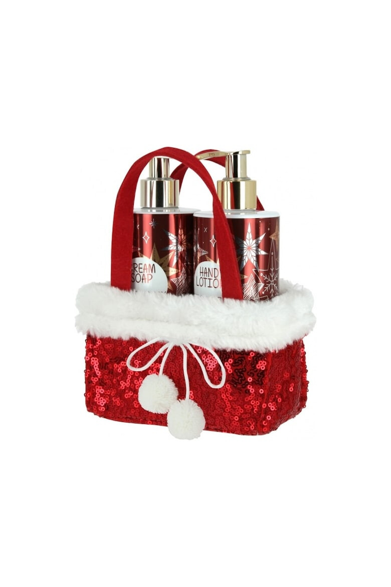 Vivian Gray Set Sapun lichid Red Glitters X-Mas 250 ml + Crema de maini 250 ml - Pled.ro