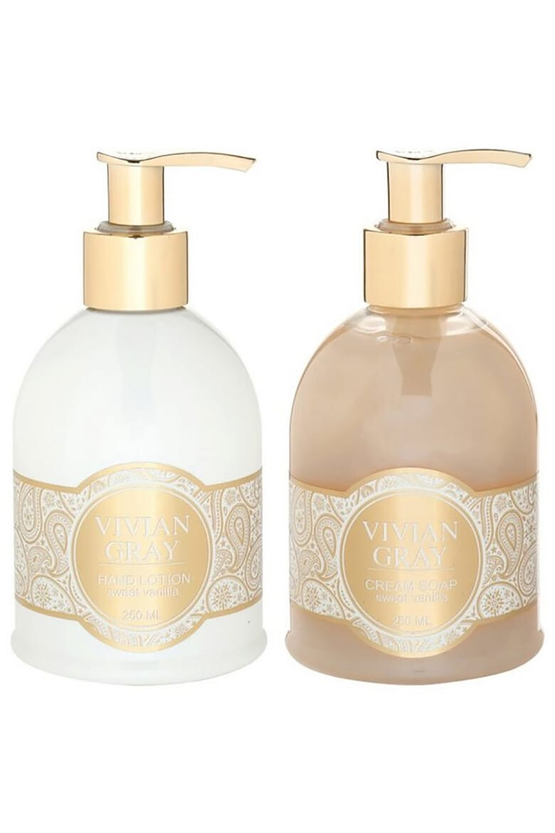 Vivian Gray Set Sapun lichid Romance Vanilla & Patchouli Unisex 250 ml + Crema de maini 250 ml - Pled.ro