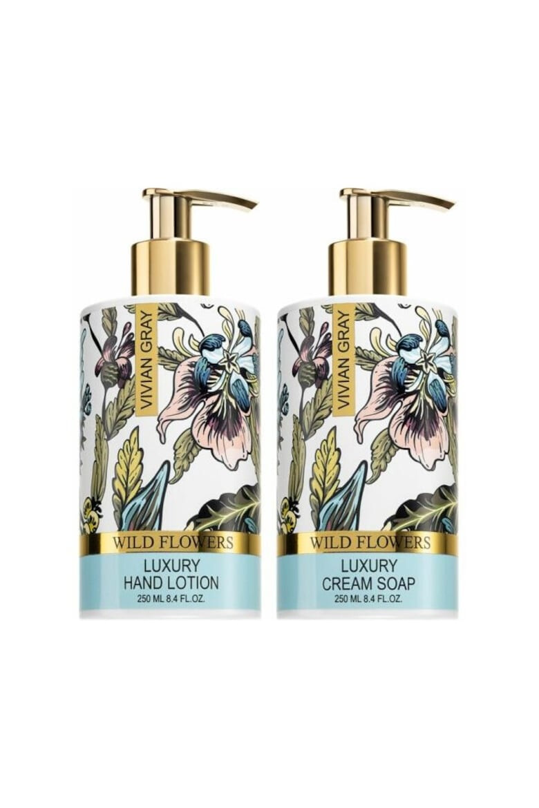 Vivian Gray Set Sapun lichid Wild Flowers Femei 250 ml + Crema de maini 250 ml - Pled.ro