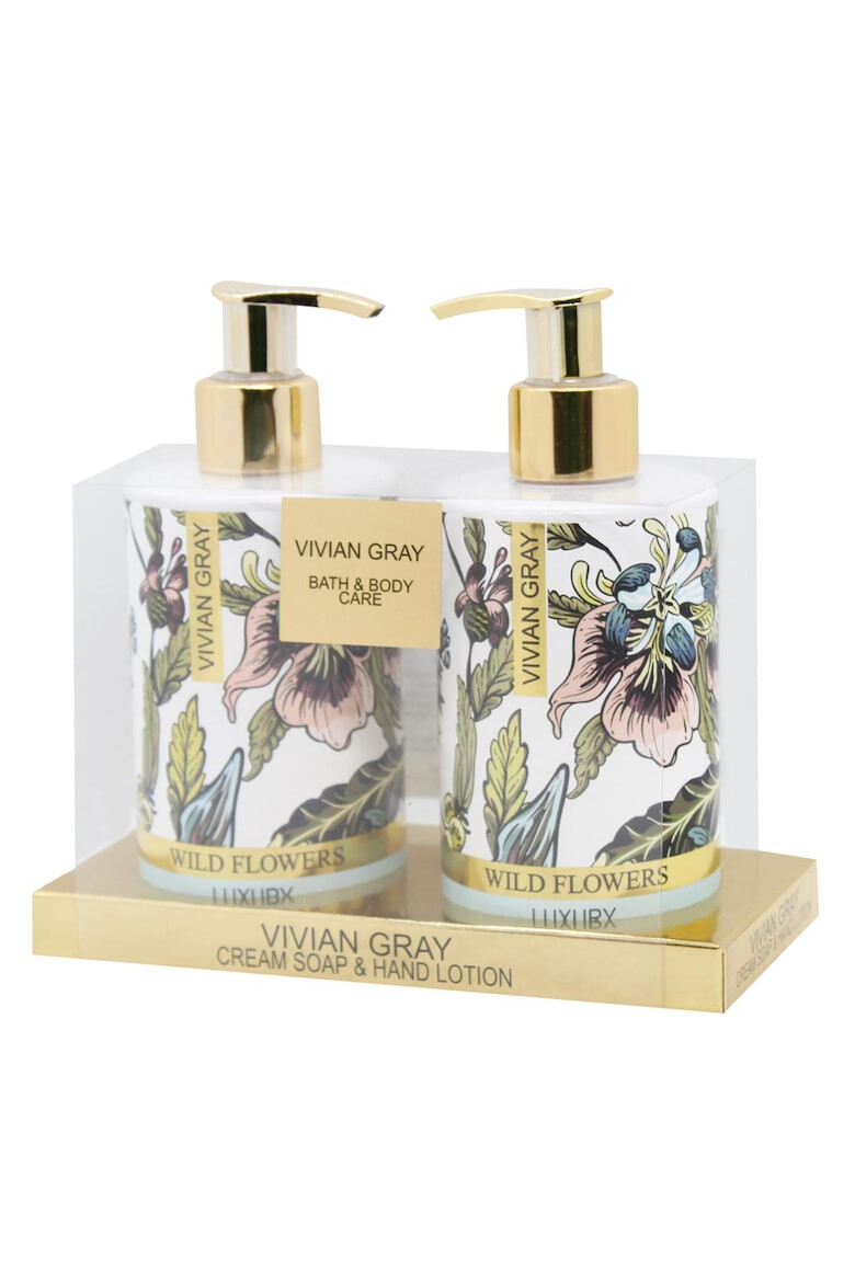 Vivian Gray Set Sapun lichid Wild Flowers Femei 250 ml + Crema de maini 250 ml - Pled.ro