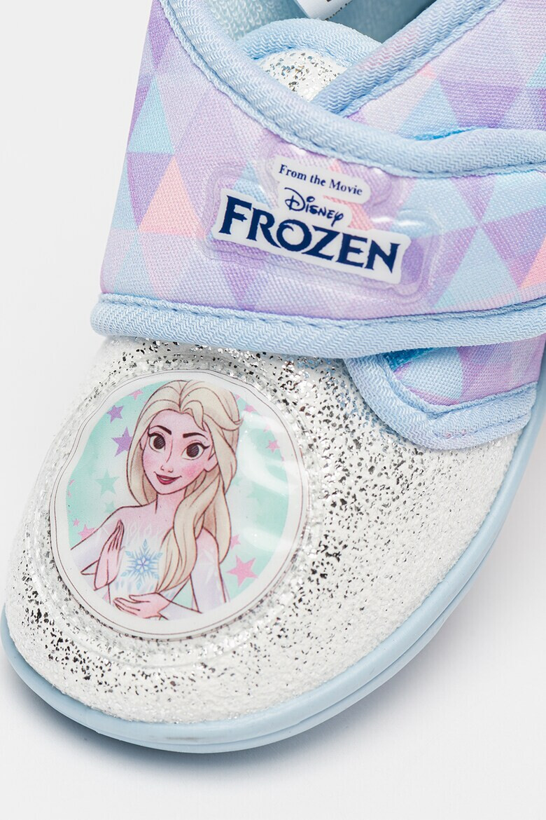 Walt Disney Pantofi cu inchidere velcro lumini LED si imprimeu Frozen - Pled.ro