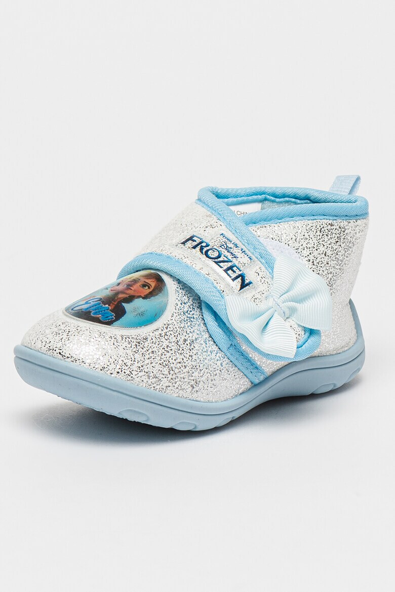 Walt Disney Pantofi metalizati cu inchidere velcro si imprimeu Frozen - Pled.ro