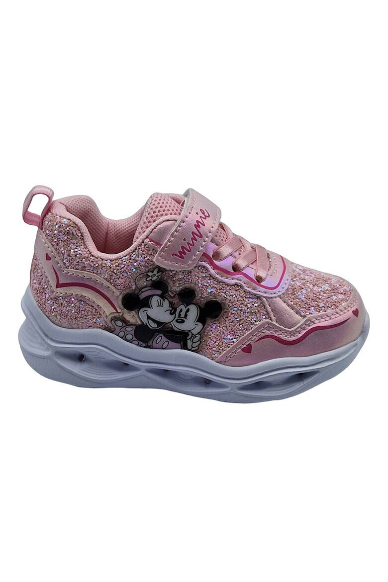 Walt Disney Pantofi sport cu aspect stralucitor si tematica Minnie Mouse - Pled.ro