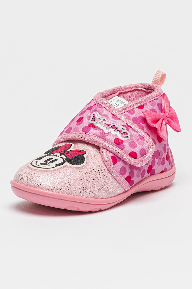 Walt Disney Pantofi sport cu imprimeu Minnie Mouse si velcro - Pled.ro