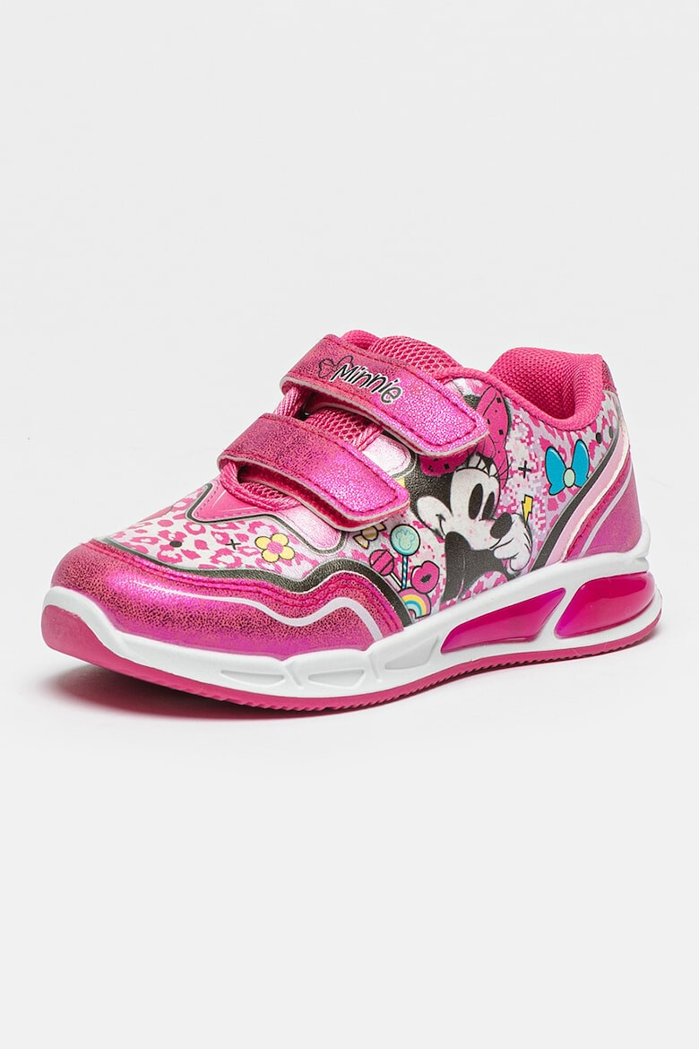 Walt Disney Pantofi sport cu imprimeu Minnie Mouse si velcro - Pled.ro