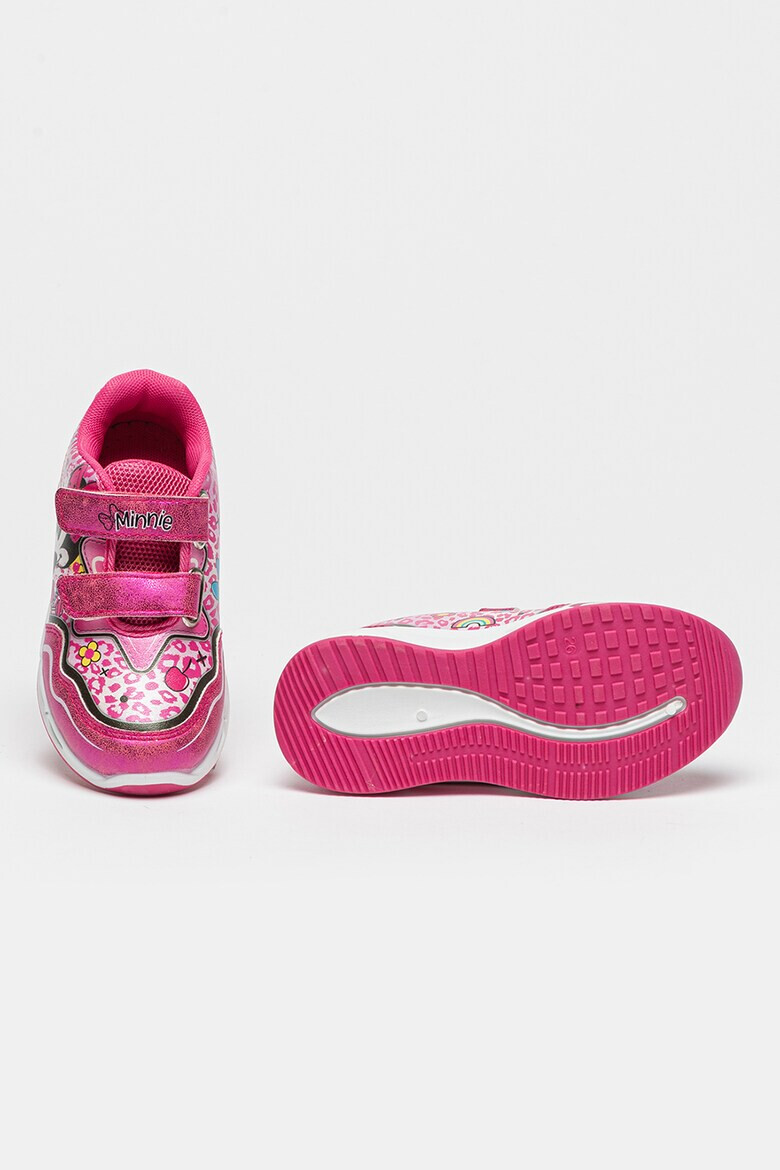 Walt Disney Pantofi sport cu imprimeu Minnie Mouse si velcro - Pled.ro