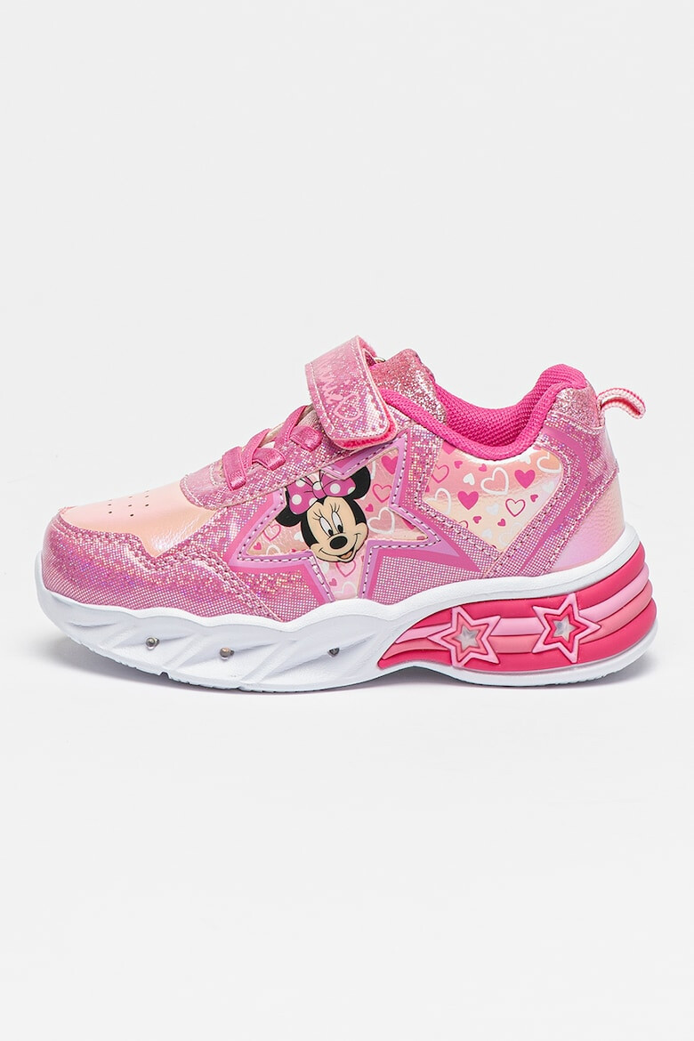 Walt Disney Pantofi sport cu imprimeu Minnie Mouse si velcro - Pled.ro