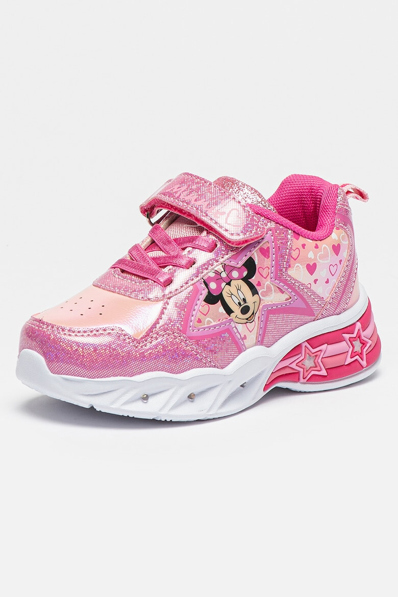 Walt Disney Pantofi sport cu imprimeu Minnie Mouse si velcro - Pled.ro