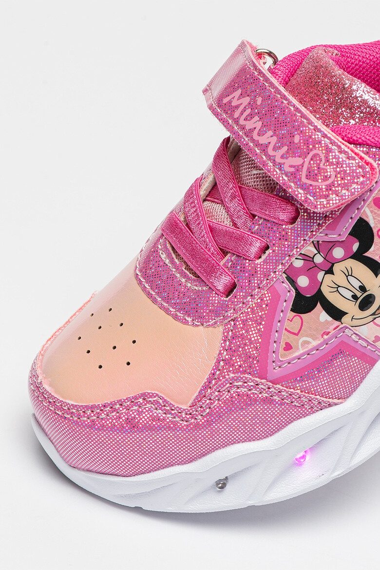 Walt Disney Pantofi sport cu imprimeu Minnie Mouse si velcro - Pled.ro