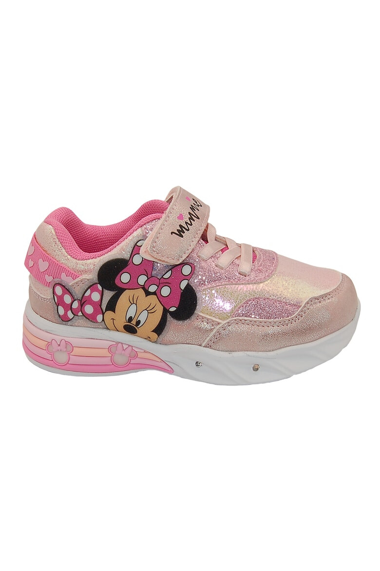 Walt Disney Pantofi sport cu imprimeu Minnie Mouse si velcro - Pled.ro