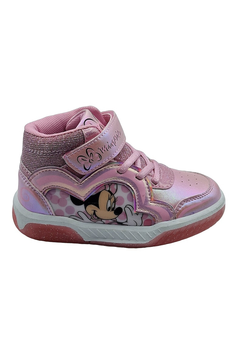 Walt Disney Pantofi sport cu velcro si imprimeu Minnie Mouse - Pled.ro