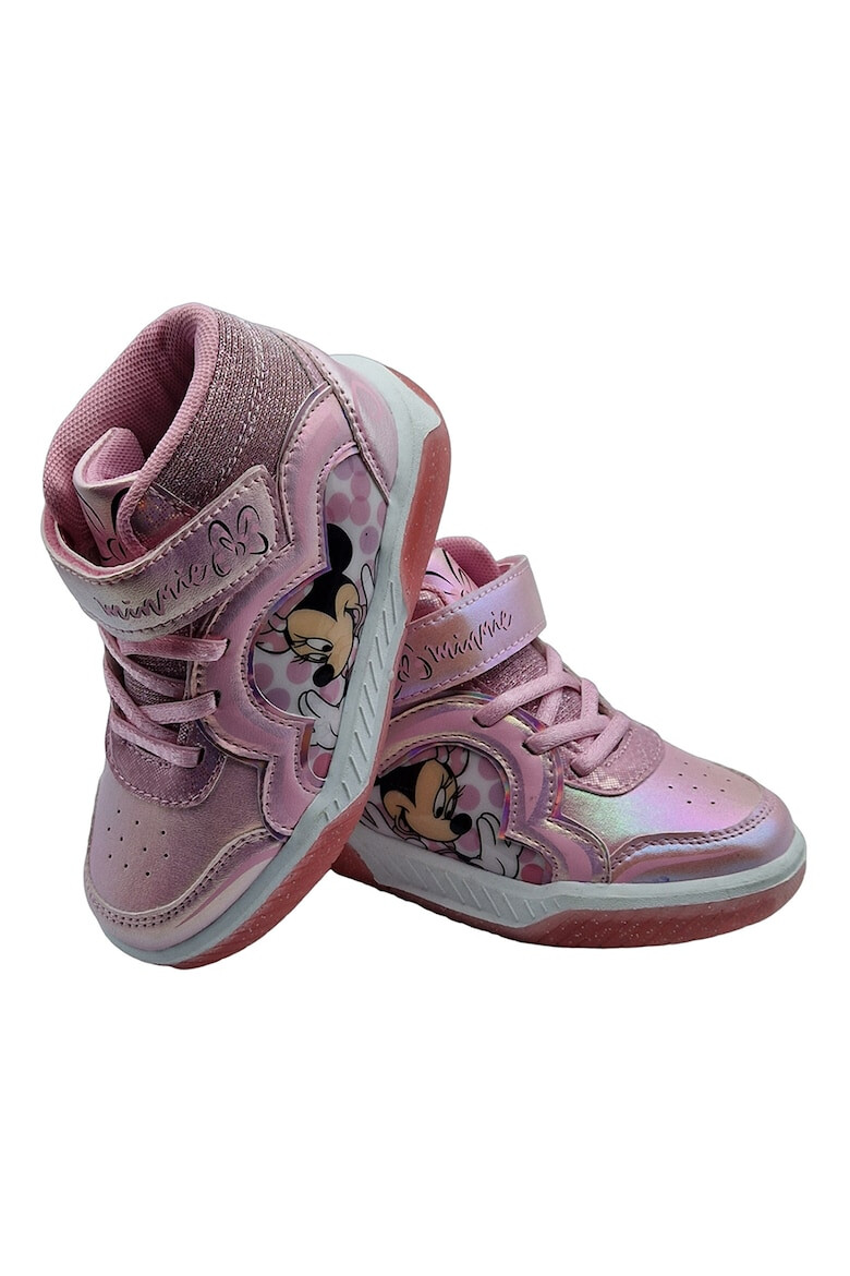 Walt Disney Pantofi sport cu velcro si imprimeu Minnie Mouse - Pled.ro