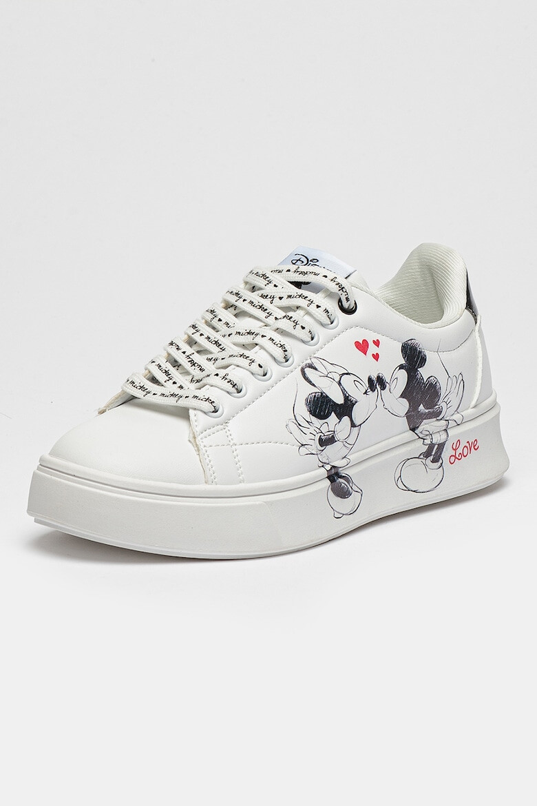 Walt Disney Pantofi sport de piele ecologica cu imprimeu cu desene - Pled.ro